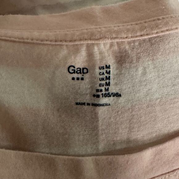 Gap Pink and White Striped Women’s T-shirt, Medium, Pre-owned - Picture 4 of 5